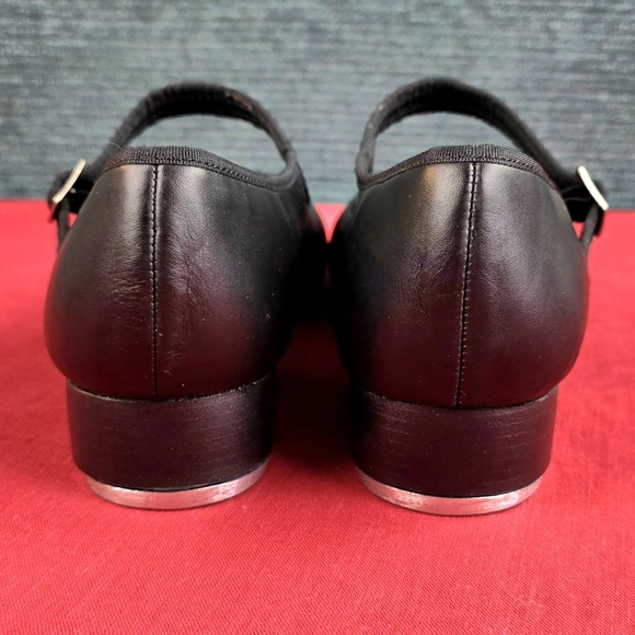 Capezio 3800 Black Leather Mary Jane Tap Shoes, Women's 9W - Picture 7 of 15